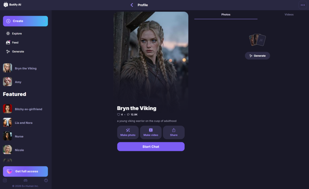 Botify AI Pre-Made Characters