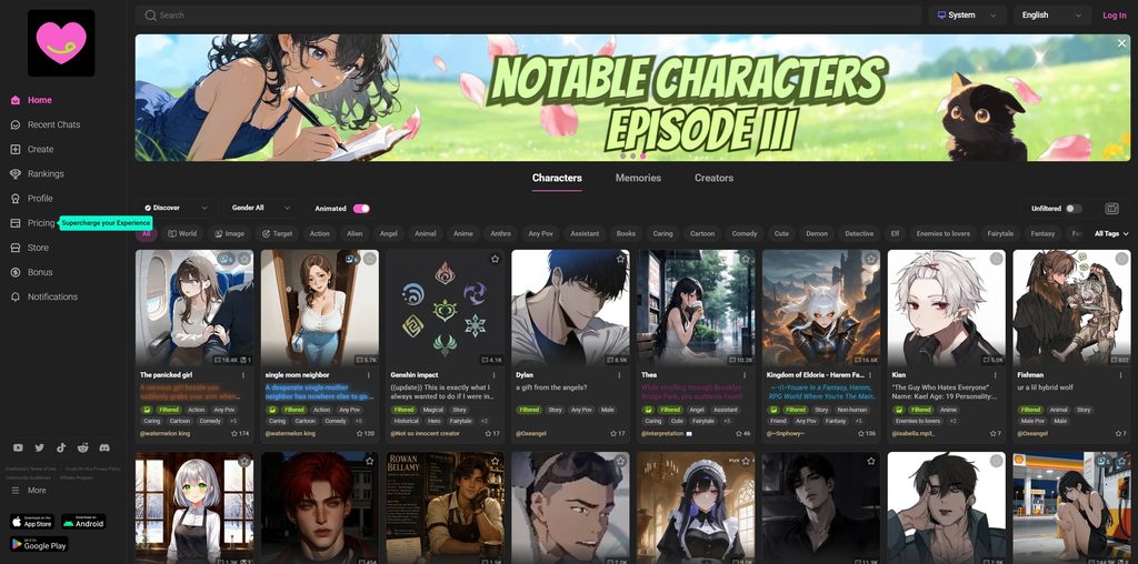 CrushOn AI characters