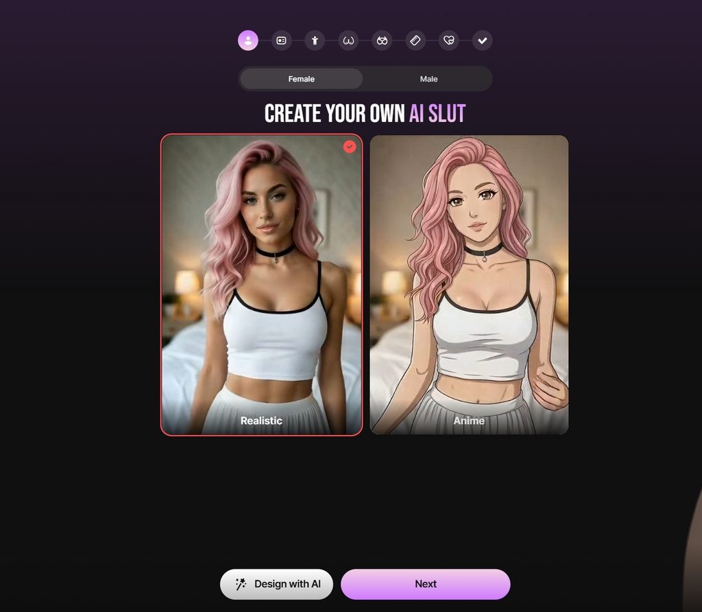 Cuties AI character creation